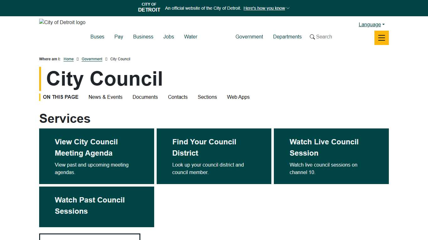 City Council City of Detroit